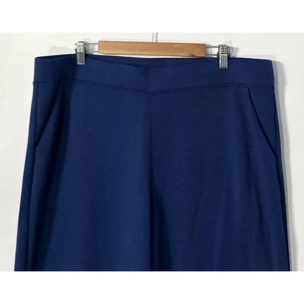 Women's Chicos Wide Leg Pull On Scuba Pants Flowy Stretch Sz XL (3) Lot‎ Of 2